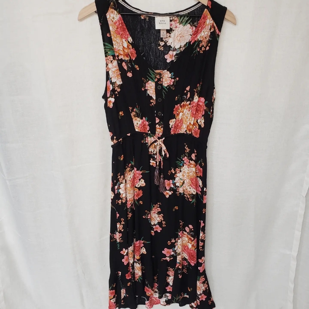 Knox Rose Sleeveless Floral Maxi Dress Size Medium